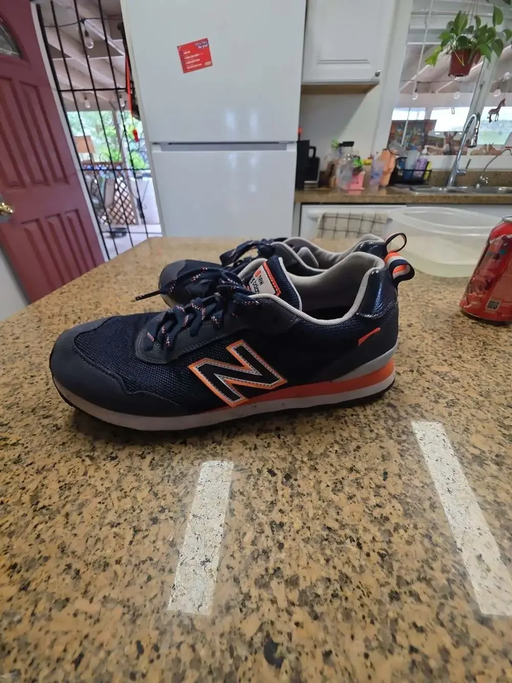 New Balance 515v3 Navy Blue Vibrant Orange Athletic Sneakers